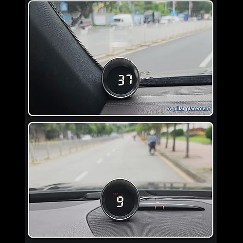 Miniatura 5 de Velocímetro GPS Mph, pantalla HUD de coche, universal inteligente coche HUD, velocímetro digital multifunción para camión, autobús, RV, barco,
