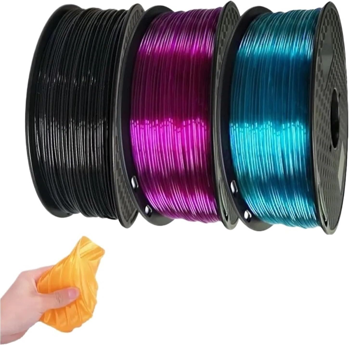 High Speed Flexible TPU 3D Printer Filament 1.75mm(Apple GN 500g)