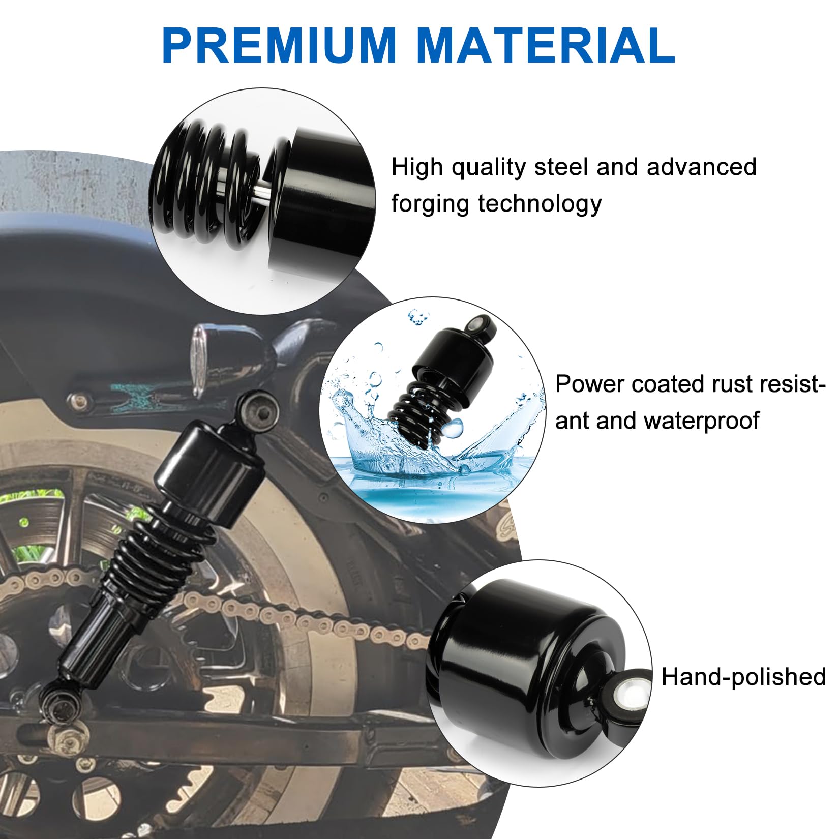 Amazon.com: PSLER Rear Shock Absorber Rear Suspension Kit Rear