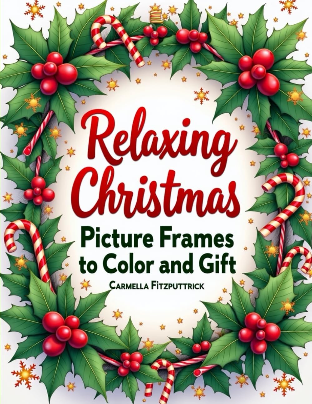 Relaxing Christmas Picture Frames to Color and Gift (Moments of Mindful Coloring)