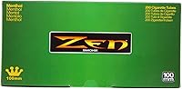Vista 1 de Zen Tubos de cigarrillos de mentol de 3.937 in (200 Ct/caja) 1 caja