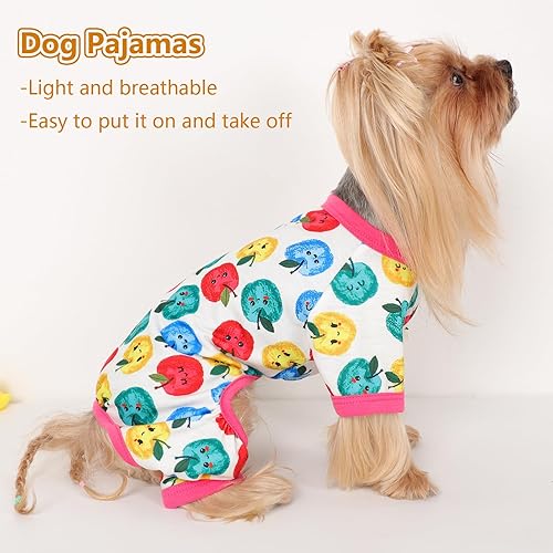 Miniatura 88 de Yikeyo Dog Pajamas for Small Dogs, Soft Thin Pjs Jammies Cat Doggie, Summer Pet Cute Puppy Clothes Outfits Dogs Boy Girl(Donut, L)