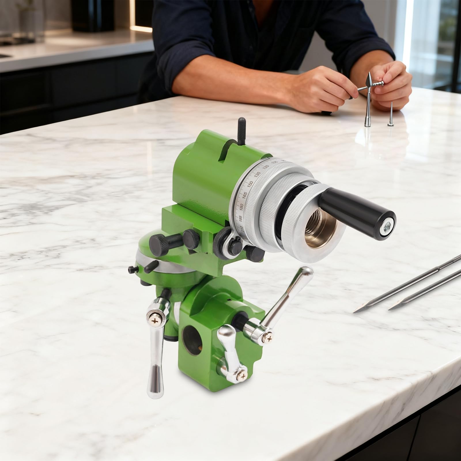 U2 - Supporto per utensili per smerigliatrice, multifunzione, universale, per viti di regolazione fine con un diametro di 2,5 cm