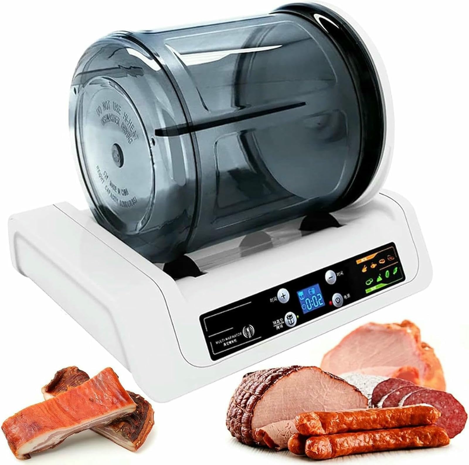 Transformation des aliments de cuisine avec le marinateur sous vide