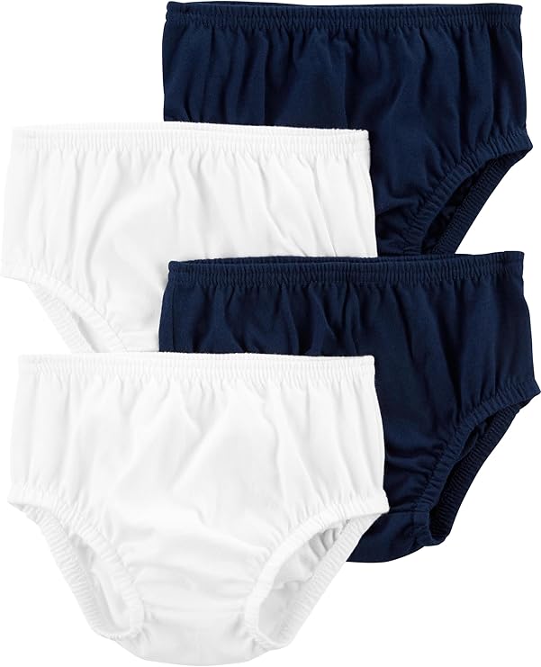 Simple Joys by Carter's Baby Girls' 4-Pack Diaper Covers