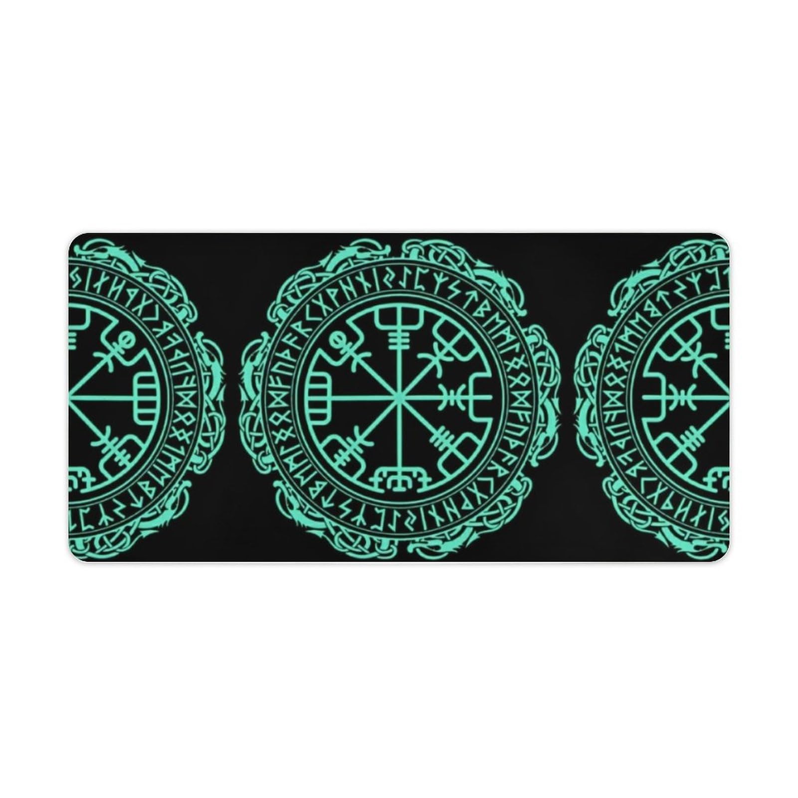 Tapis de souris large Viking Vegvisir 30x60cm pour bureau