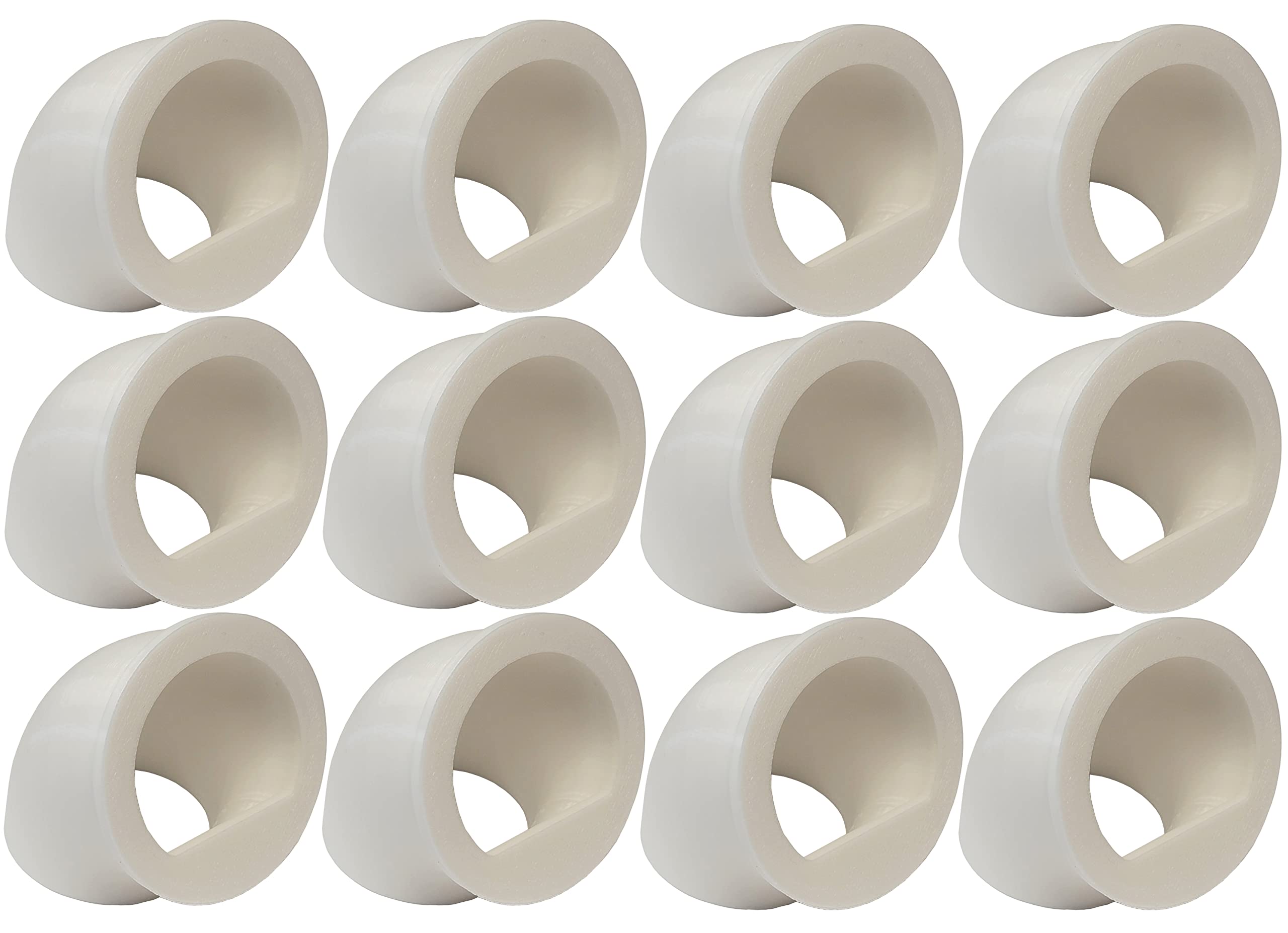 Rite Farm Products Quail & Chick Port Feeder NO Waste Feed Saver for DIY Bucket Pail Bin Container Coturnix (12 Pack)