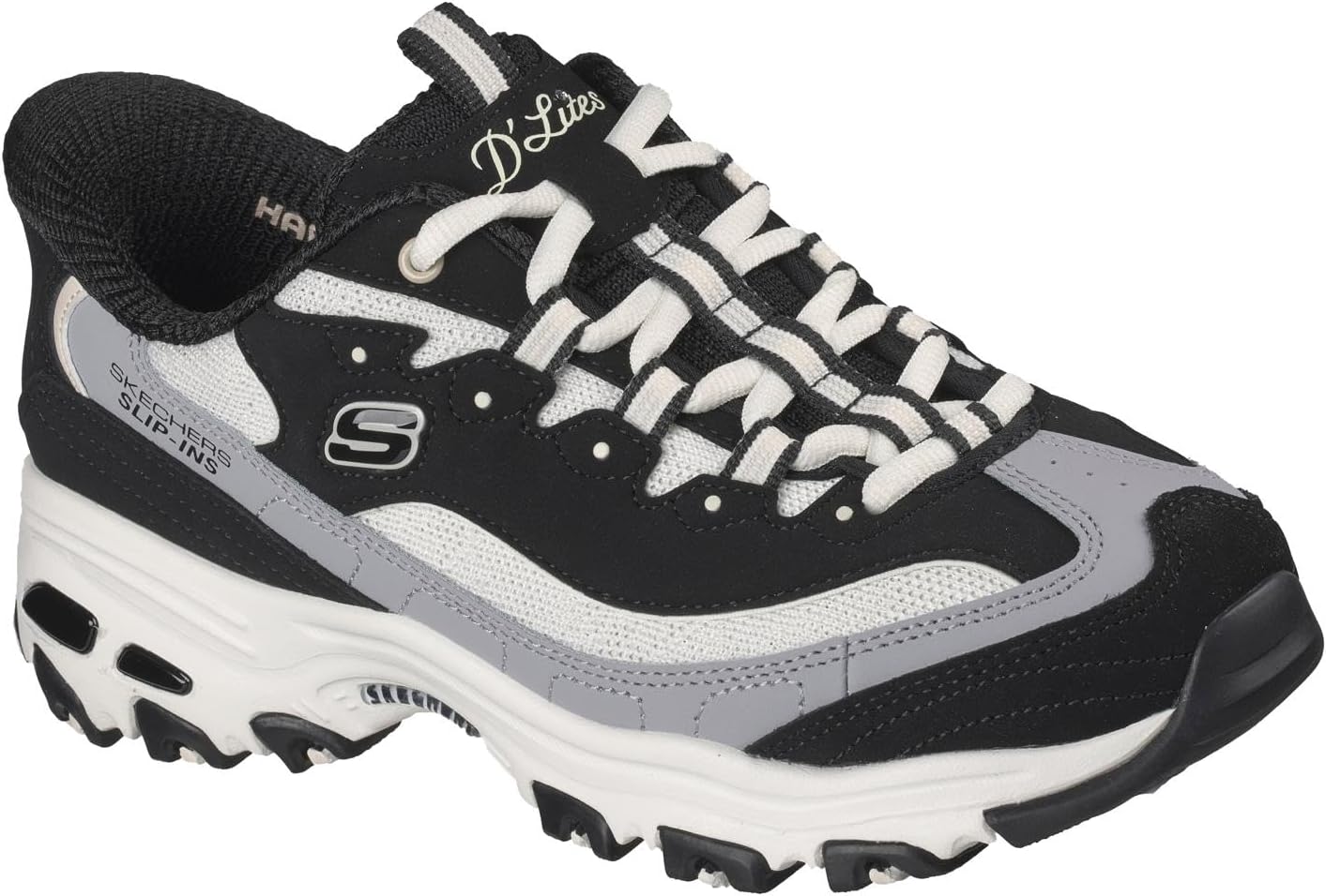 Skechers Women's D'Lites-Smooth Nostalgia, Hands Free Slip-ins Sneakers