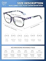 Vista 52 de CCVOO Reading Glasses for Women/Men, Eyeglasses, Blue Light Readers for Women/Men, Computer Eye Glasses, Cheaters