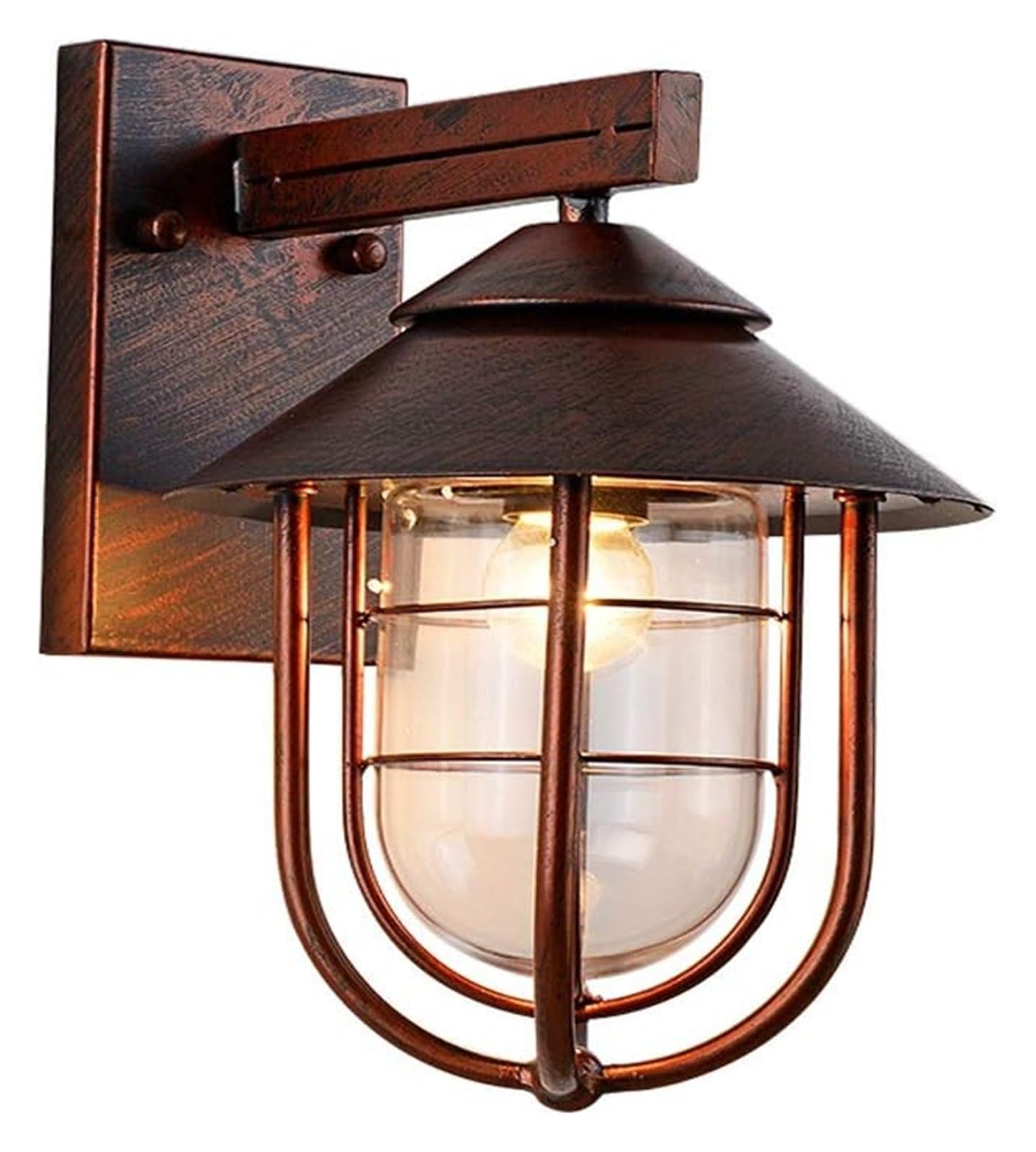 HYJAUSXB Wall Lamps Sconces Retro Outwall Lanterns Personality Bar Industrial Sconce Waterproof Rustproof Moistureproof Metal Light Villa Hotel Balcony