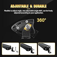 Vista 6 de SKYWORLD - Barra de luz led de 20 pulgadas, 90 W, fila única, perfil bajo, ultra delgada, mini, combo de foco y luz de inundación, luces led