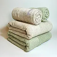 Jogo De Banho Gigante Buddemeyer Amare Extra Soft 100% Algodão Toalha Banhão Alta Absorção Macia Grande 4 Peças (Bege/Verde 1769/1155)
