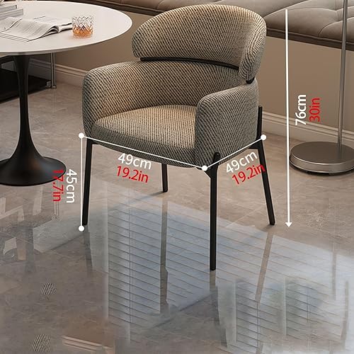 Miniatura 2 de Sillas de cocina de comedor con lino de algodón, juego de sillas de comedor con cojines, silla de sala de estar con almohadilla antideslizante