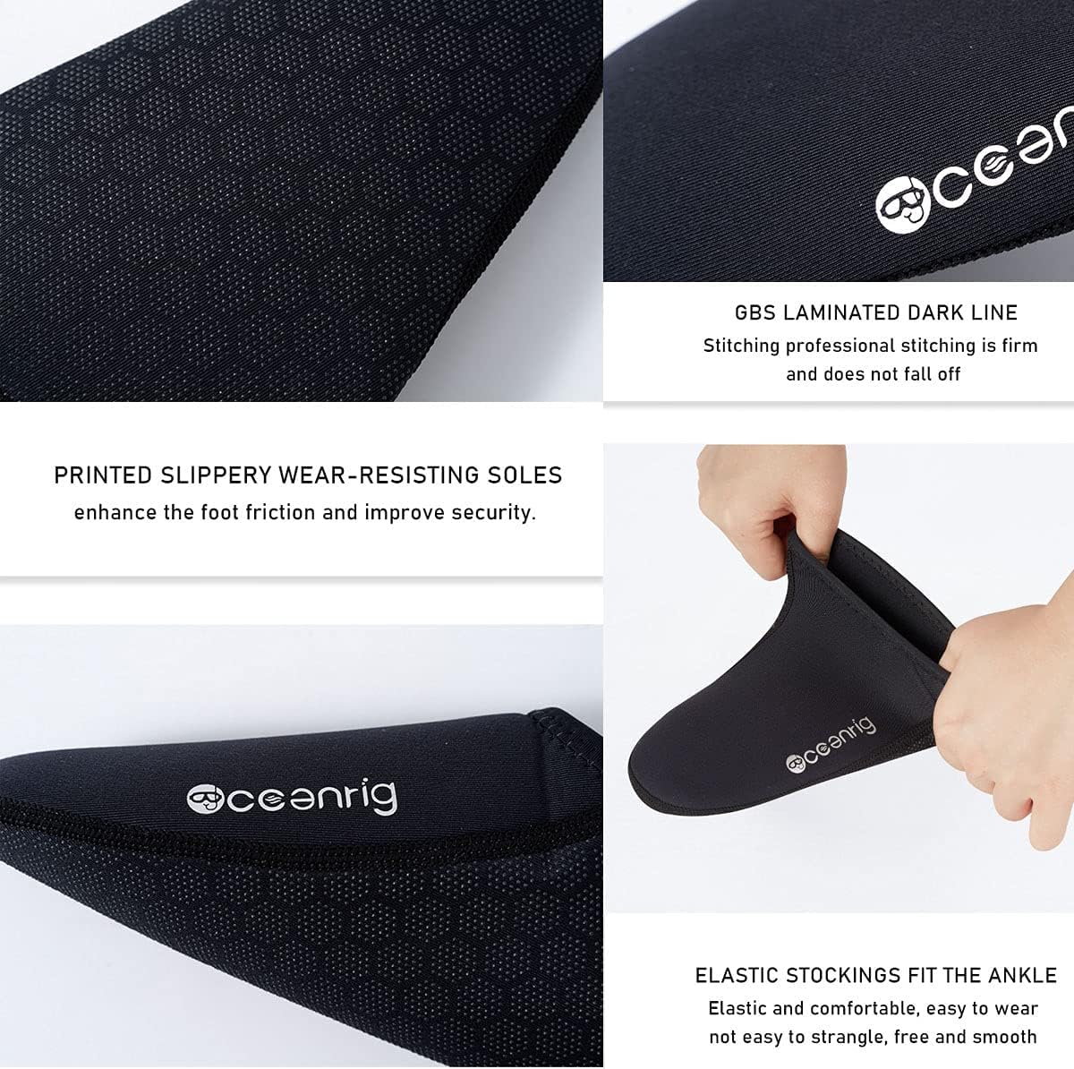 nitescuba Free Diving Socks 2.5mm Neoprene Wetsuit Socks Thermal Water Socks Fin Socks for Snorkeling Surfing Swimming - Image 2