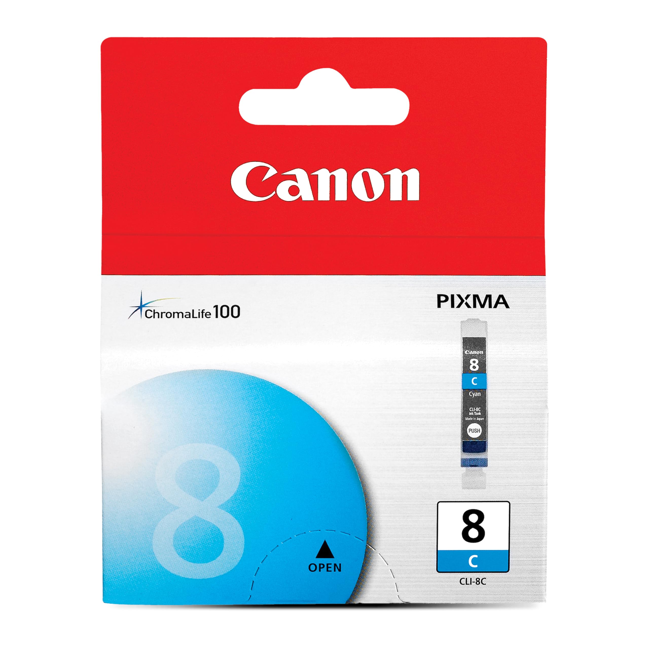 Canon Genuine Canon CLI-8C Ink Cartridge, Cyan