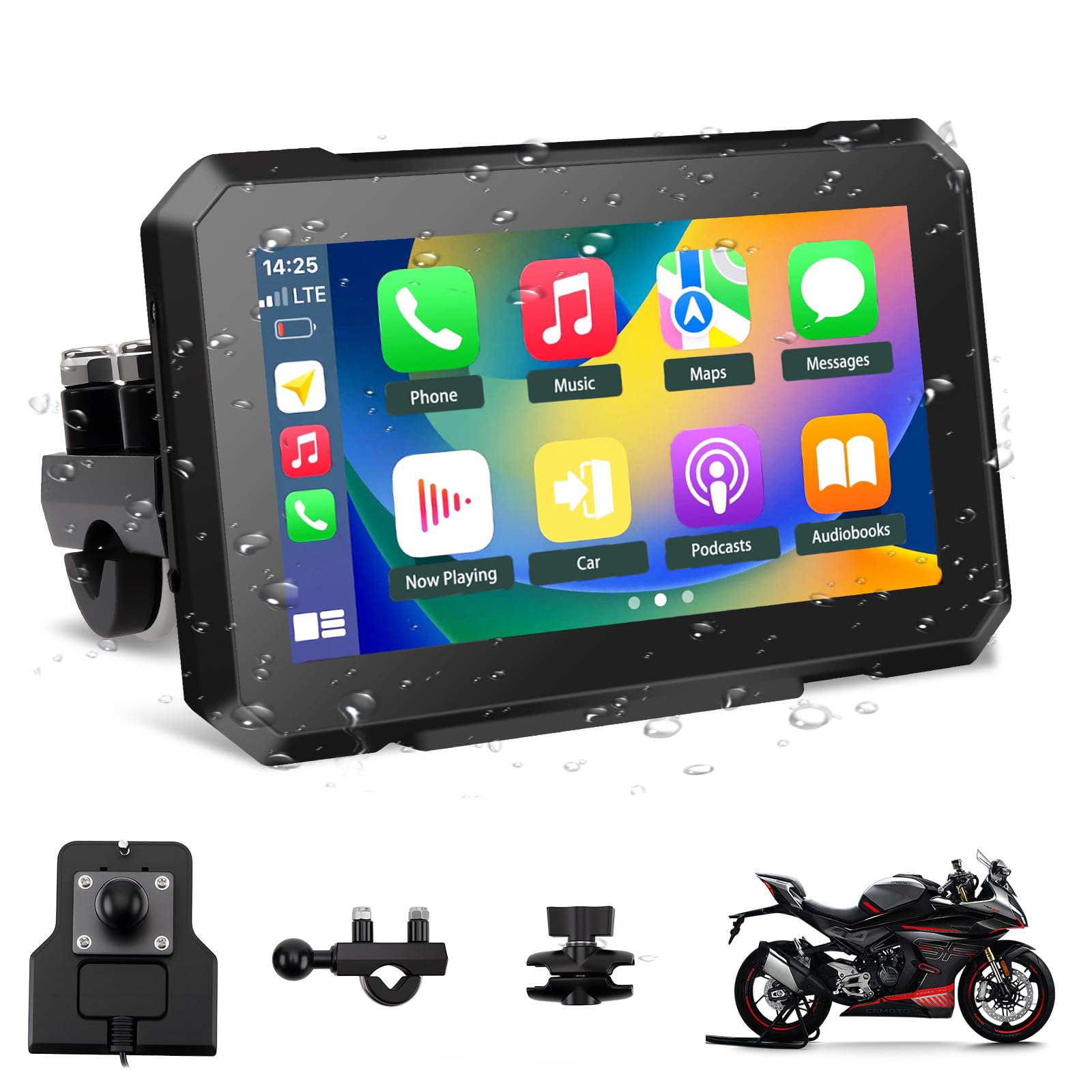 Amazon.com: KAOLALI 7 Inch Motorcycle GPS Navigator, Universal