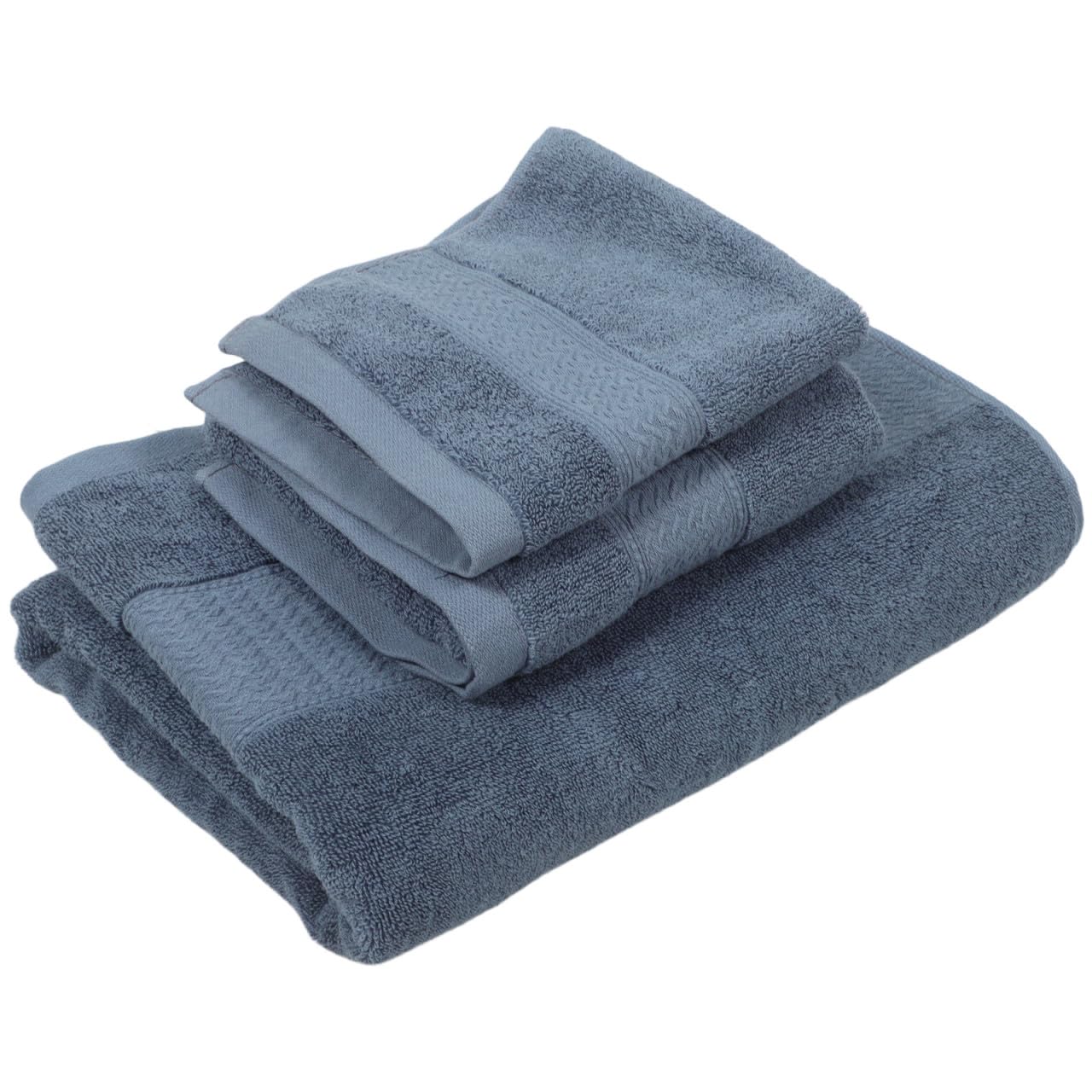 Juego de toallas de baño de algodón suave y absorbente para uso en el hogar