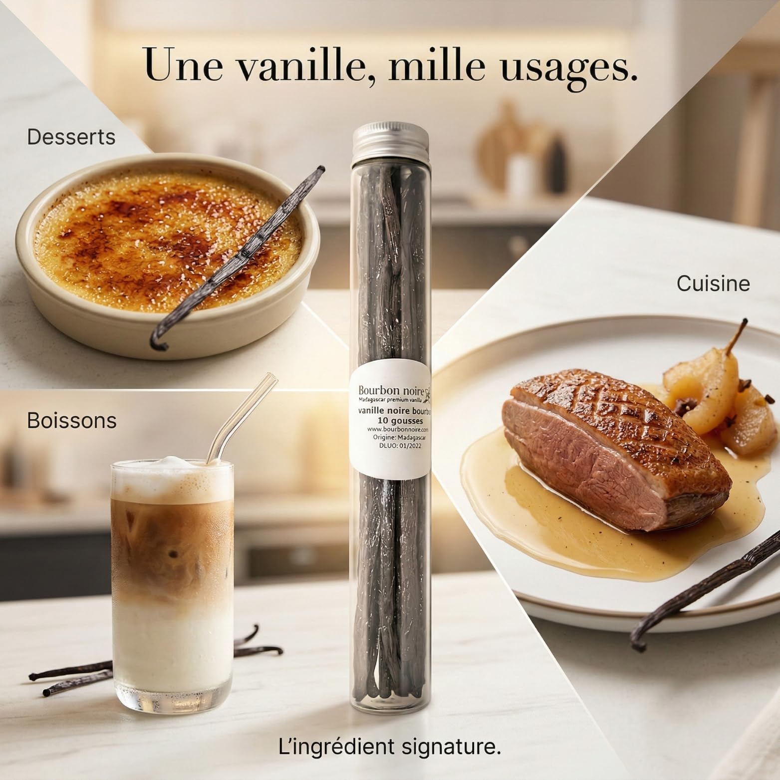 10 gousses Tube - pâtisserie 19 cm