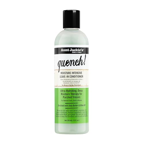 Aunt Jackie’s Curls and Coils Quench Moisture Intensive Leave-In Hair Conditioner 12 oz