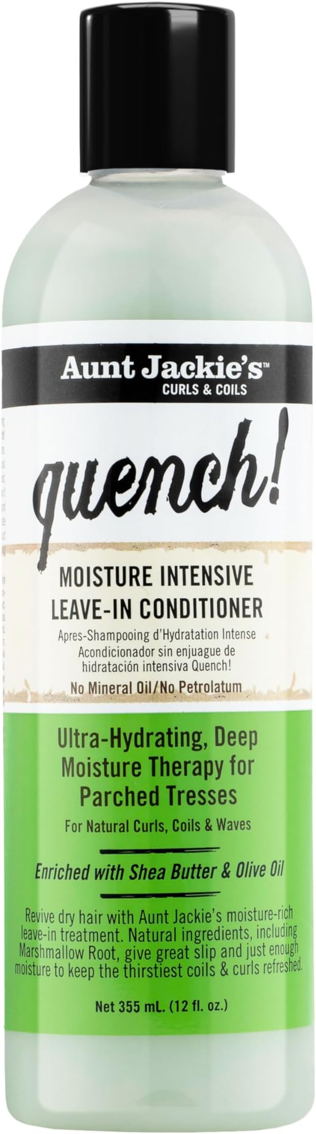 Aunt Jackies Quench Moisture Intensive Leave In Conditioner 355 ml