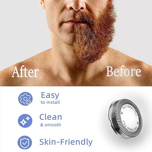 Miniatura 6 de 3 piezas HQ56 cabeza de afeitadora de repuesto para afeitadoras Philips Norelco, cuchillas de repuesto para afeitadoras eléctricas HQ3 HQ4 HQ6 HQ55