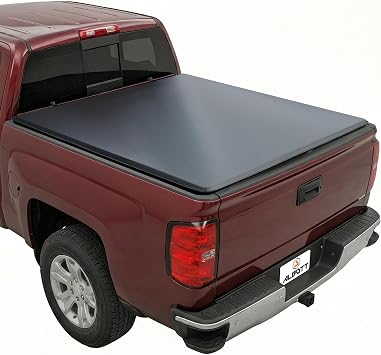 Albott 5.8 FT Soft Tri-fold Truck Bed Tonneau Cover for 20072026 Chevy Silverado/GMC Sierra 1500 Folding Tonneau Cover for Trucks, Fits Fleetside Bed, No UtiliTrack, Not for CarbonPro