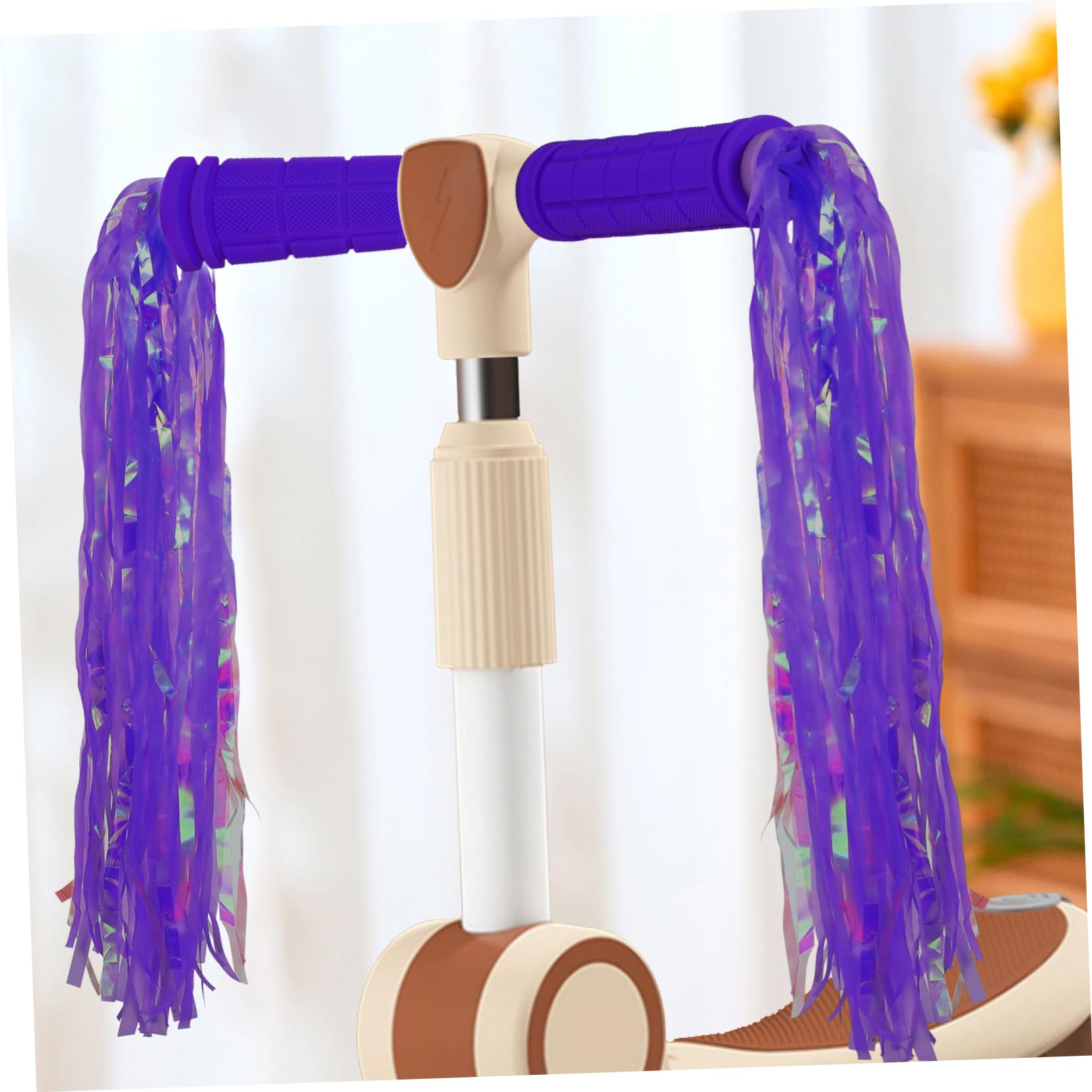 Toyvian Poignées De Guidon De Vélo avec Banderoles Grip Dérapant Accessoires De Vélo Extérieurs Installation Facile