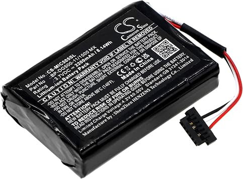 Magellan Replacement Battery for Cyclo 505 HC Cyclo 500 HC Compatible with BP-DG500-11/1500 MX2200mAh