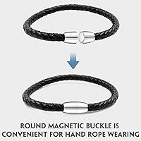 Vista 4 de 20 cierres magnéticos para collares de 0.197in con agujero interior magnético, cierre de joyería y cierre de cadena y extensor de cadena