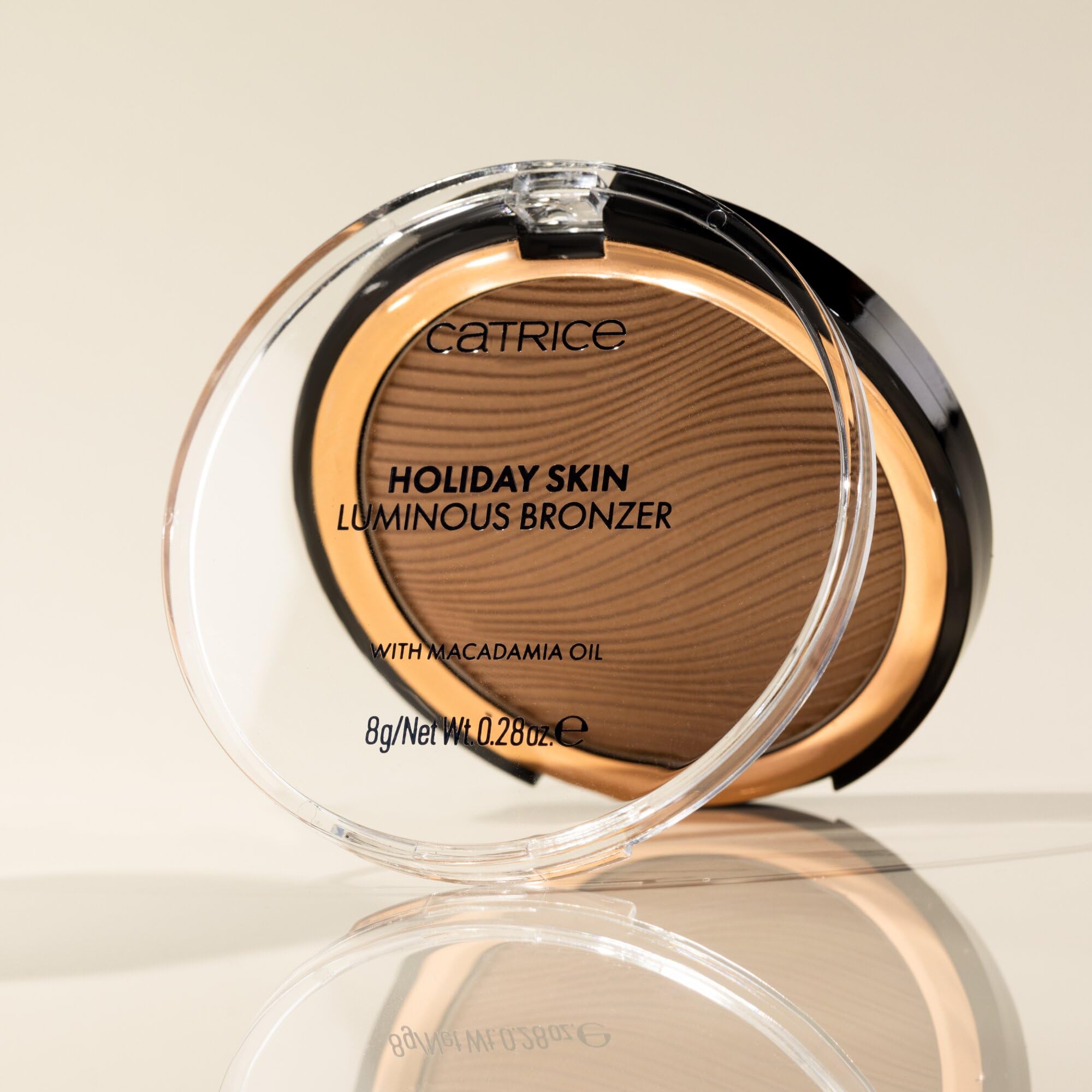 Catrice Bronzer rozświetlający Holiday Skin, wygładzanie, opieka, wyraźny wynik, naturalny, świetlisty (8g)