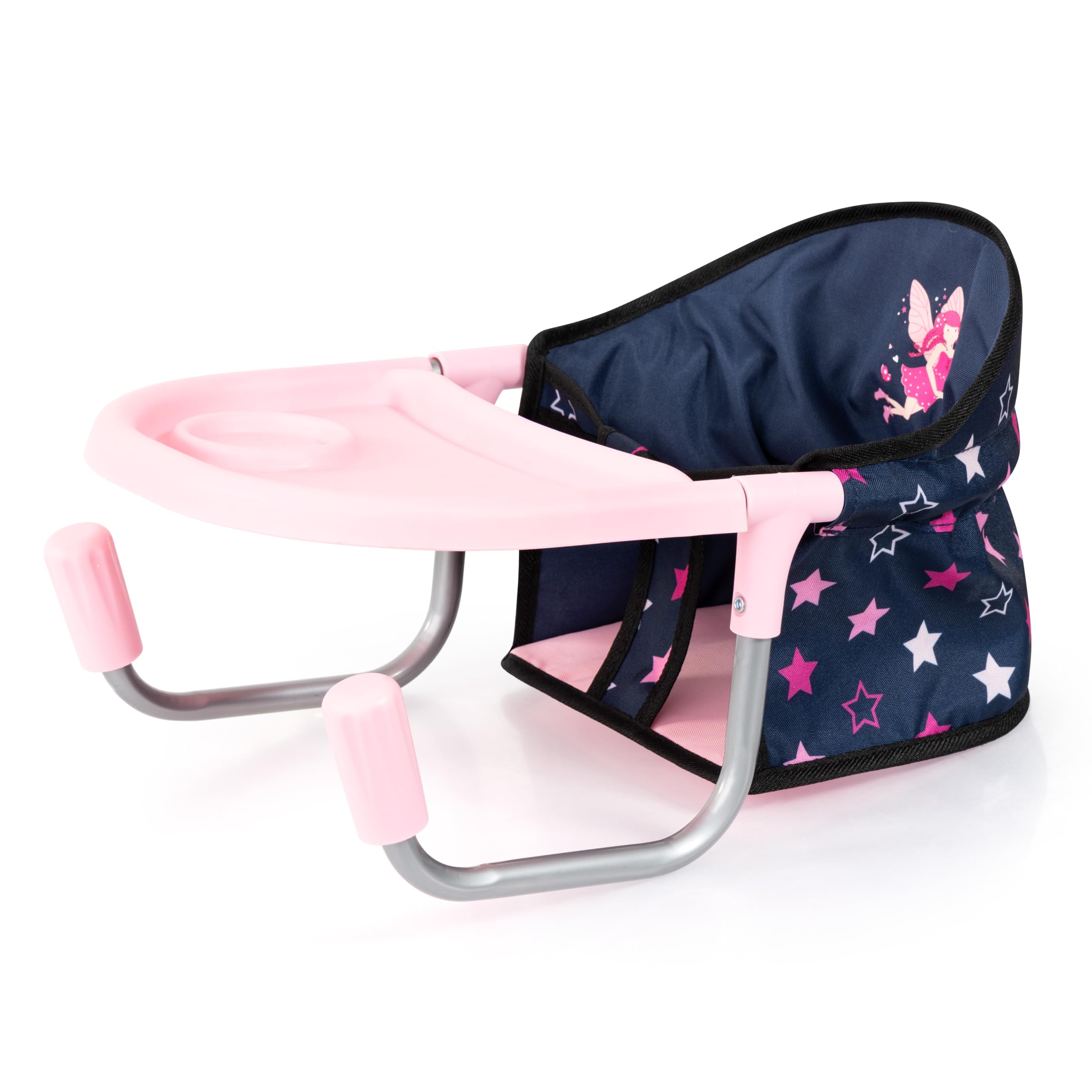 Bayer Design 65916AADoll's table seat with integrated tray, for dolls up to 46 cm, foldable, adjustable clamp, high backrest