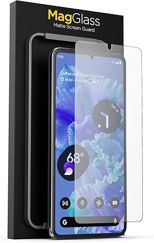 magglass Protector de pantalla para Pixel 8 vidrio templado con aplicador fácil (mate)