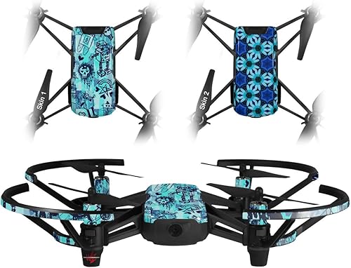 Skin Wrap 2 Pack para DJI Ryze Tello Drone escena Kid bocetos azul Drone No Incluidas