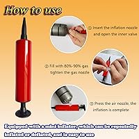 Vista 4 de 13 piezas inflables de espada de sable de luz, espadas inflables de sable de luz para fiestas temáticas de Star Wars, juguetes de espada inflables