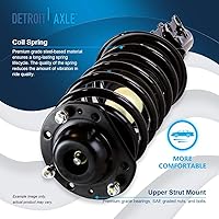 Vista 1760 de Detroit Axle - Kit de suspensión delantera de 10 piezas para Chevy Aveo Aveo5 Pontiac G3 Wave 2 Ready Struts Assembly 2 Enlaces de barra