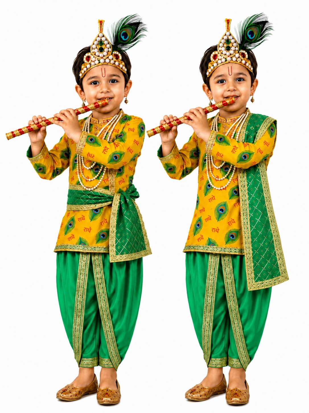 krishna costumes for kids krishna dress for boy & girls krishna kurta & dhoti fancy dress competition for age group 3 Months to 8 yrs-image-42
