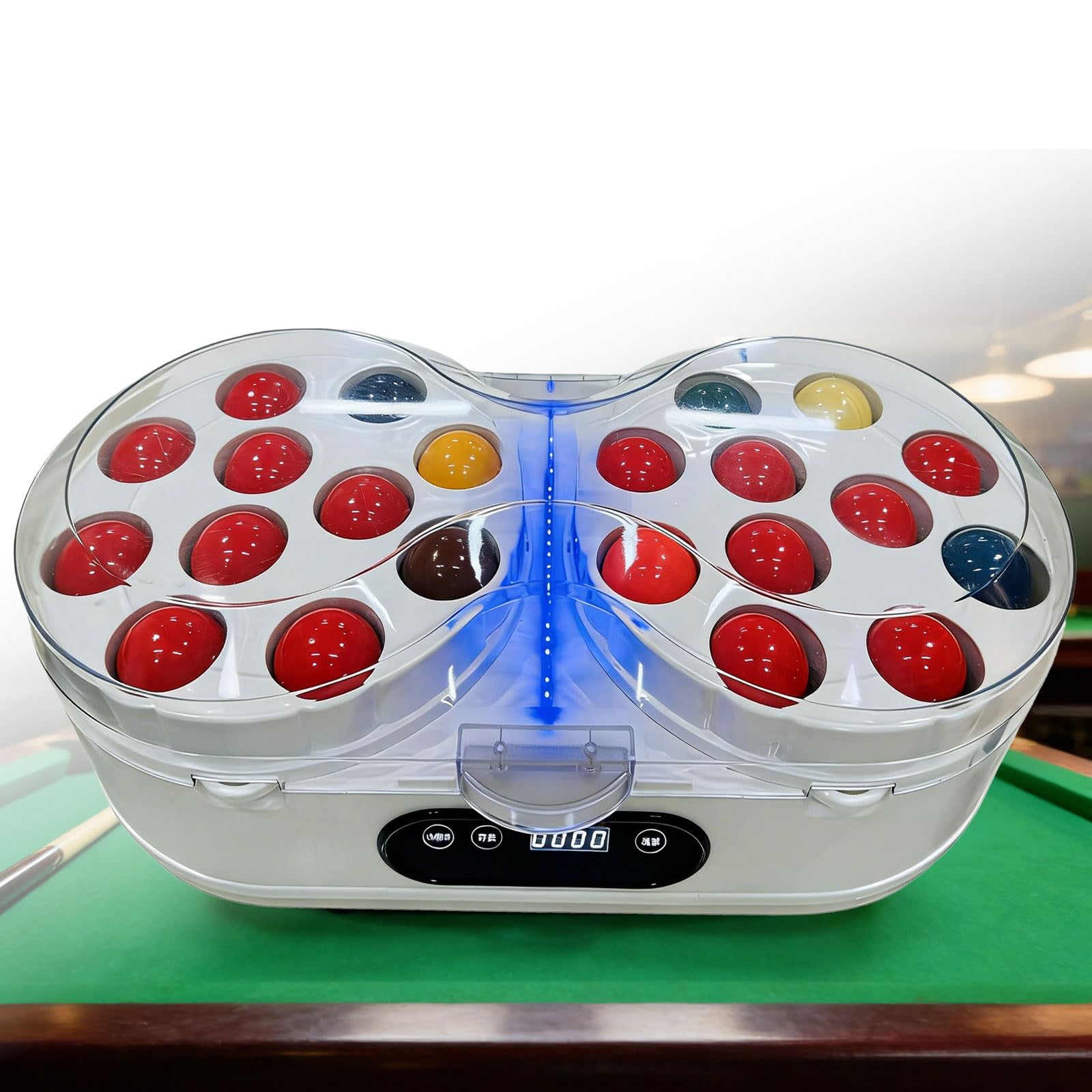 Pulidor y limpiador automático de bolas de billar, máquina de limpieza de bolas de billar con panel táctil, pulido y secado para juegos de billar y billar