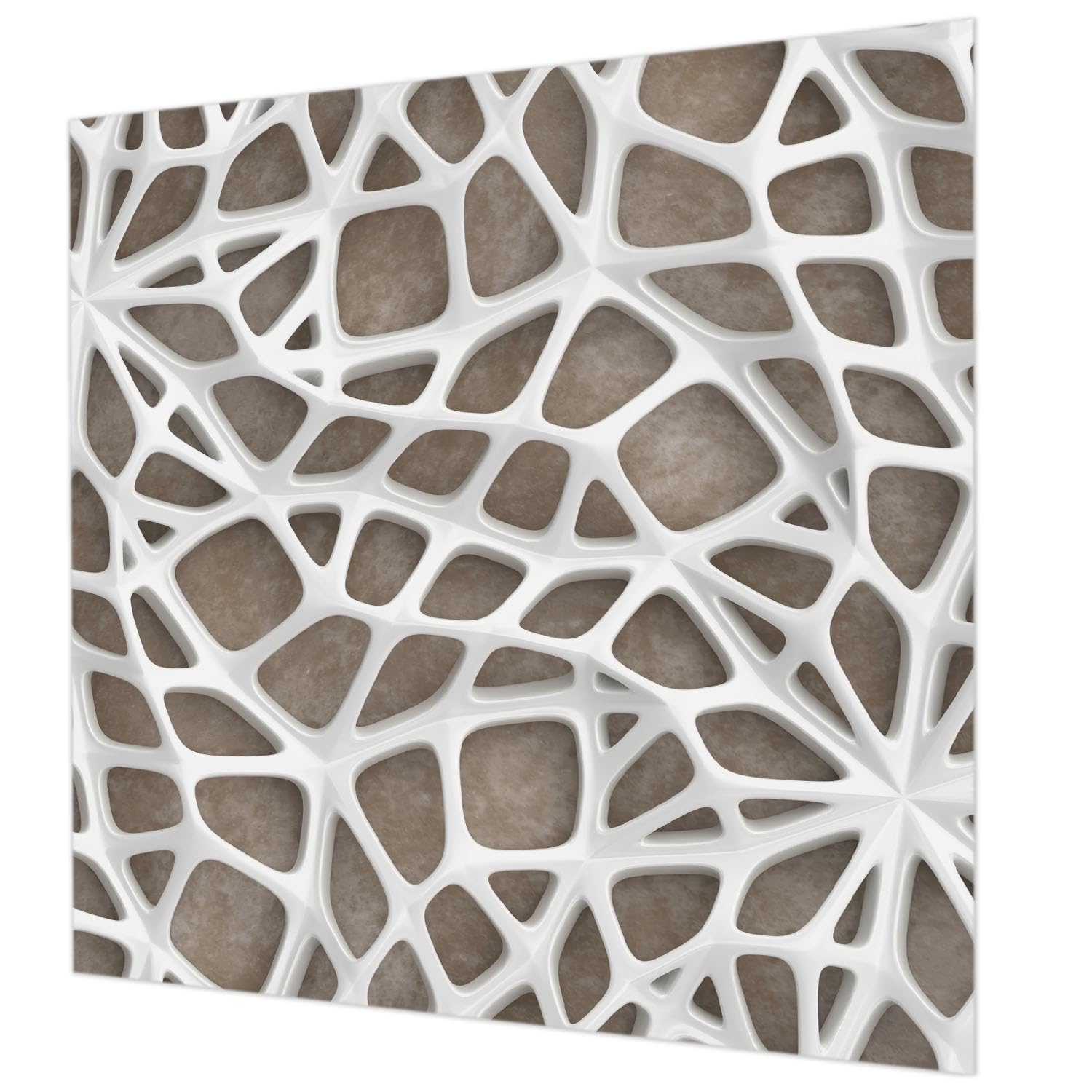 Papier peint intissé impression haute qualité motif filet de dentelle 250x250 cm pour grand mur