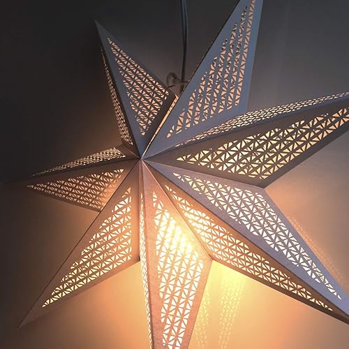 Miniatura 3 de Increíbles faroles de papel de primera, estilo estrella para decorar