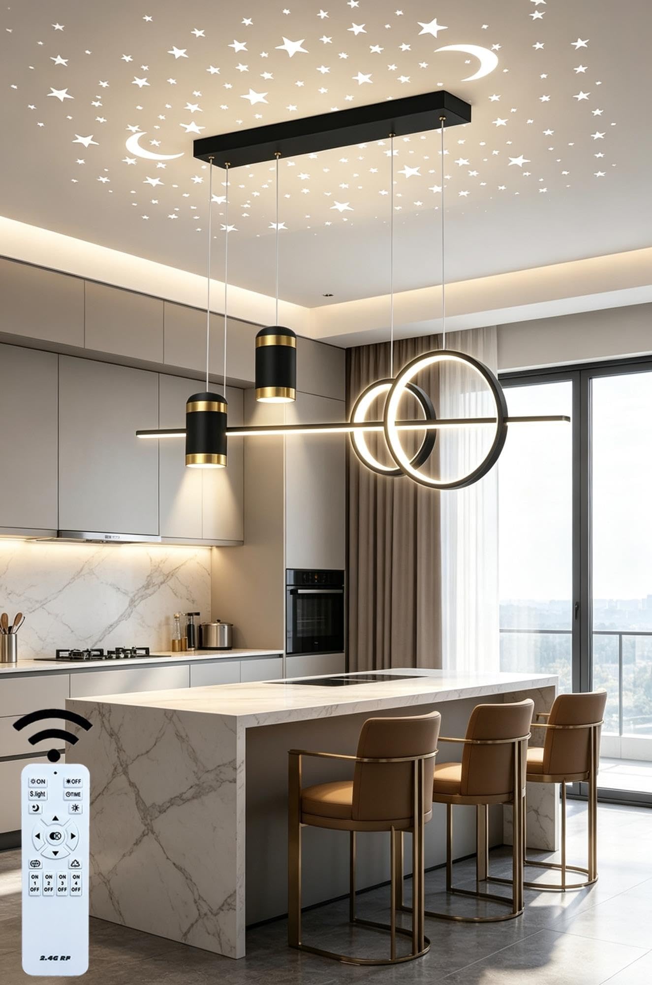 Suspension LED Moderne pour Table à Manger