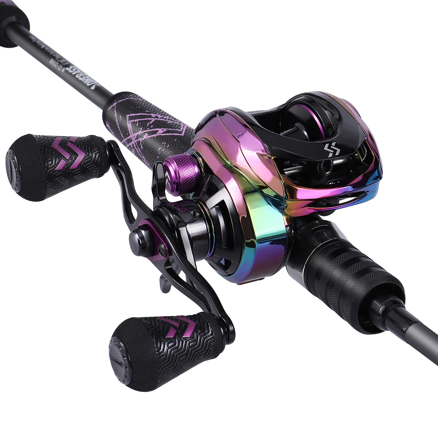 Photo 1 of **no reel** One Bass Fishing Rod with SuperPolymer Handle-Black 6'0"Medium-2piece A-casting Combo- Right Handed