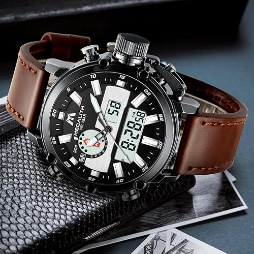 Miniatura 9 de MEGALITH Relojes digitales militares para hombre, reloj deportivo al aire libre, táctico, de 1.772in, cara grande, 5 ATM, resistente al agua, con