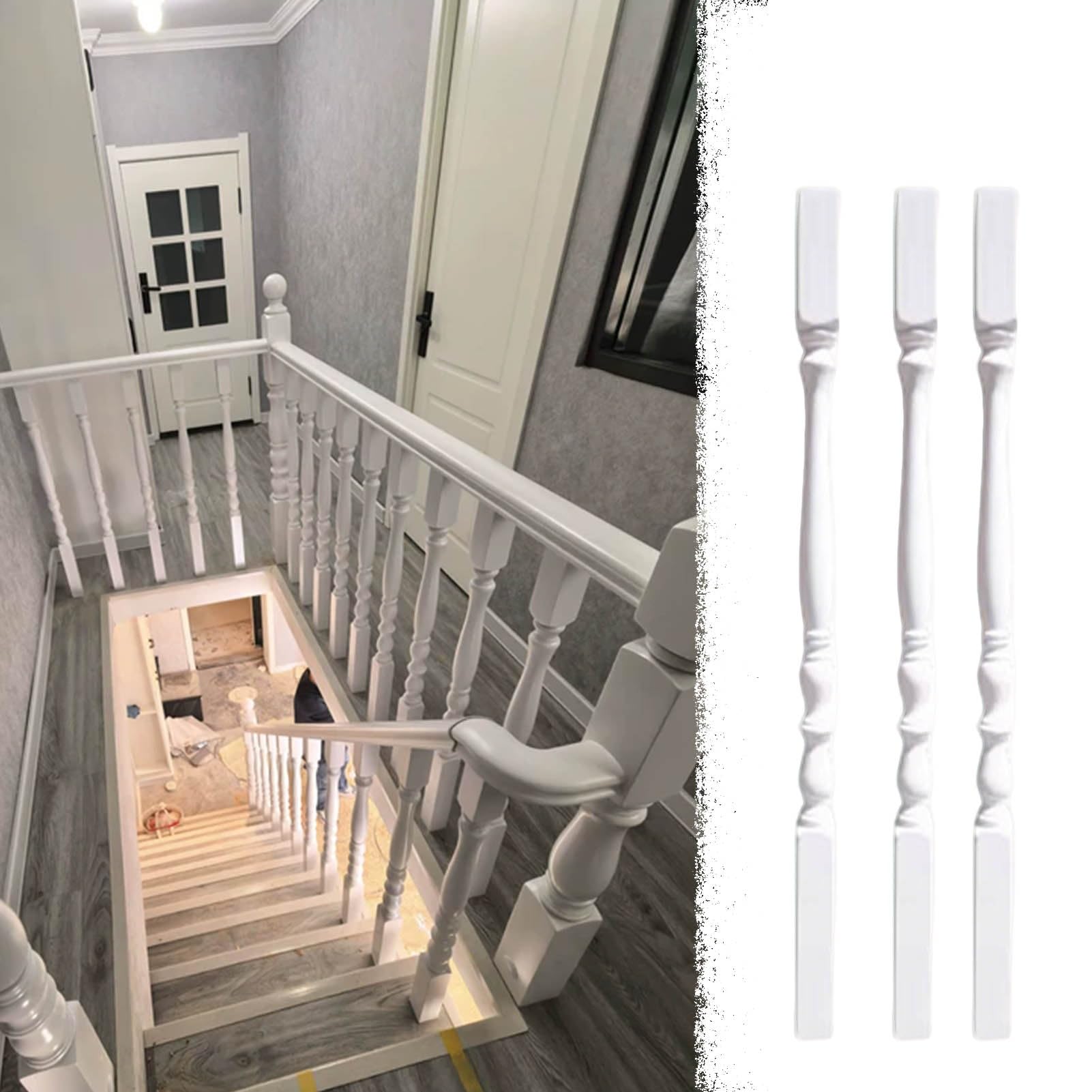 Balustrade d'escalier en bois mat pour sécuriser vos souvenirs