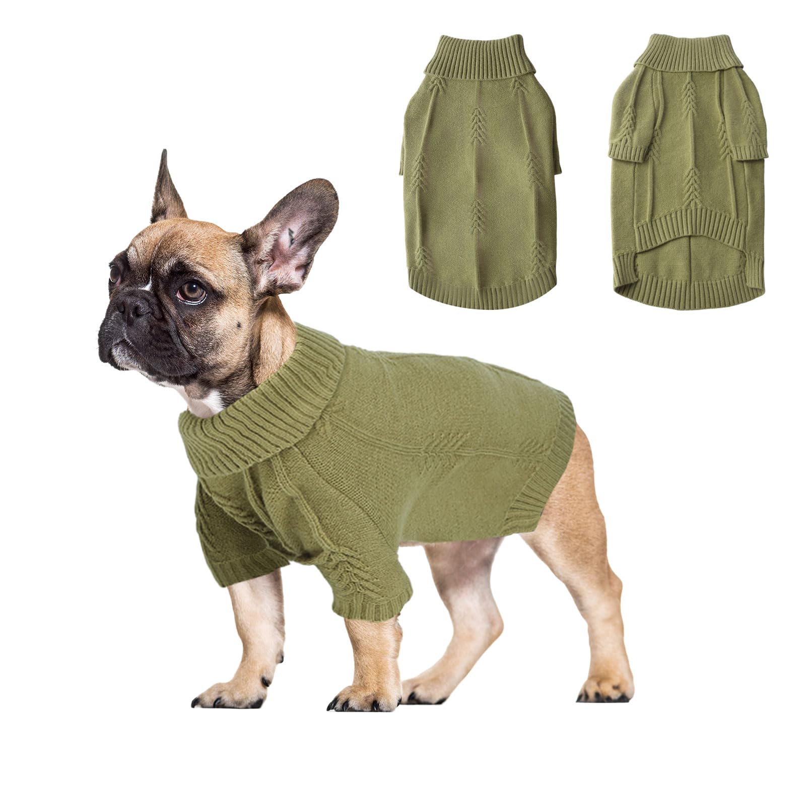 Pull à manches longues pour chien manteau tricot câble chic XL
