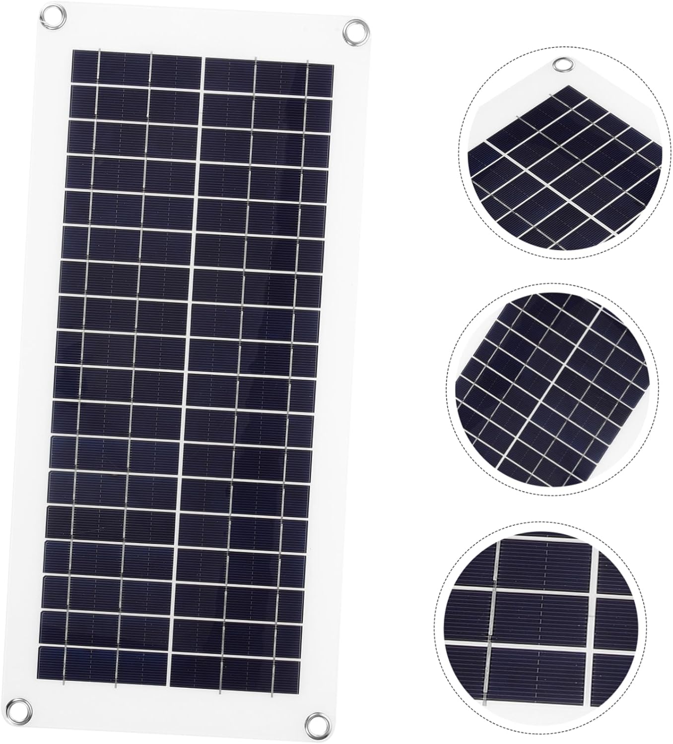 Portable Solar Panel Charger for Phones and Outdoor Devices Lightweight Monocrystalline Design High Conversion Rate for Camping and Travel