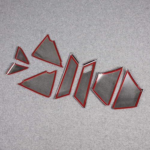 Miniatura 5 de Beautost Ajuste para Mazda CX-30 CX30 2020 2021 2022 2022 2023 2024 2025 puerta altavoz cubierta de panel de sonido (negro)