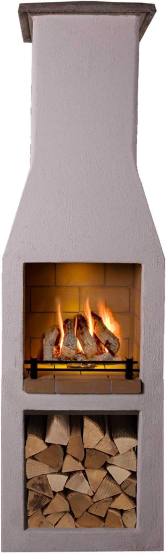 Schiedel Outdoor Wood Burning Fireplace and BBQ Grill