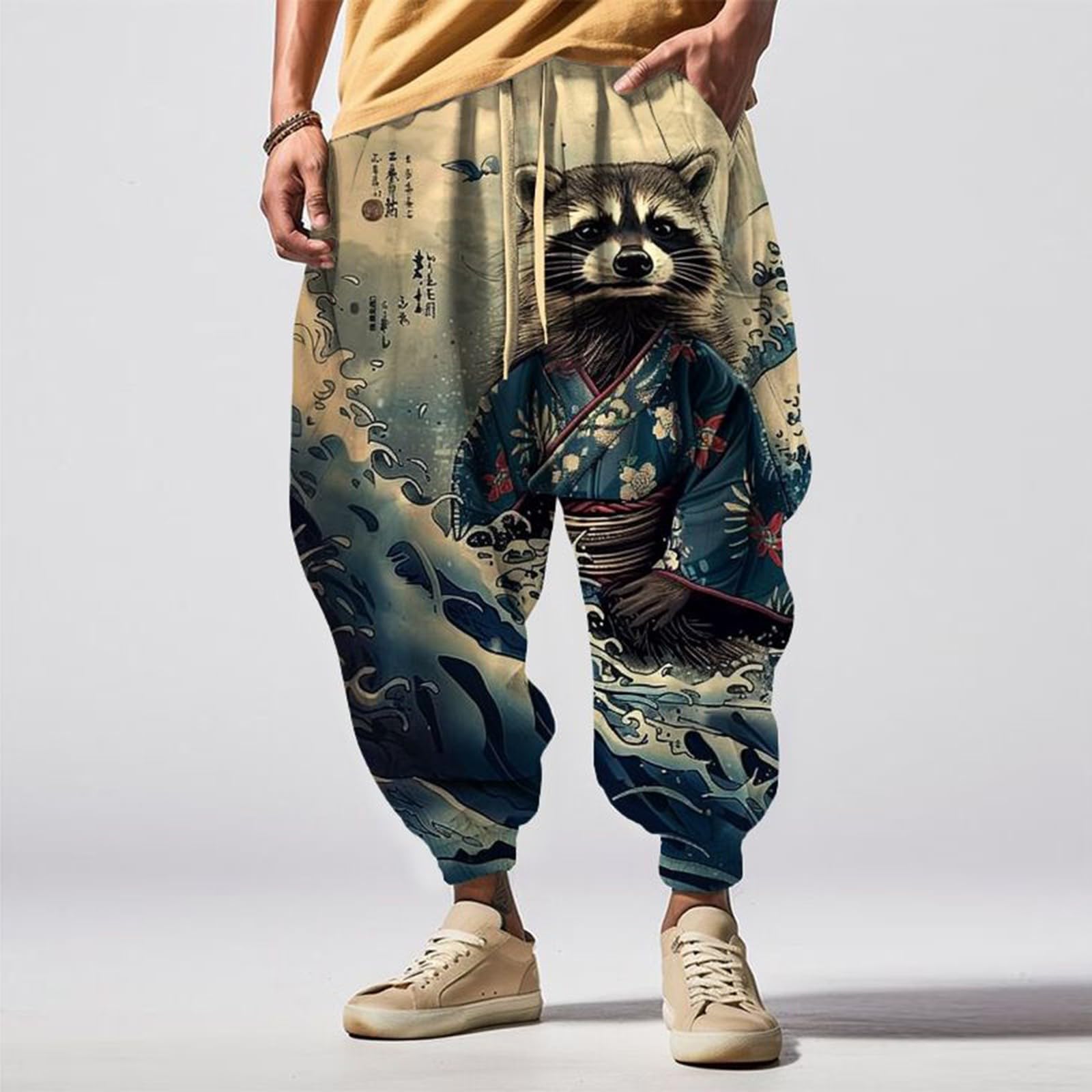 Pantalon sarouel, pantalon de jogging, yoga, pilates, pantalon de survêtement, pantalon d'été doux, pantalon de yoga, pantalon avec imprimés amusants de dessin animé, hip hop, style rue, pantalon