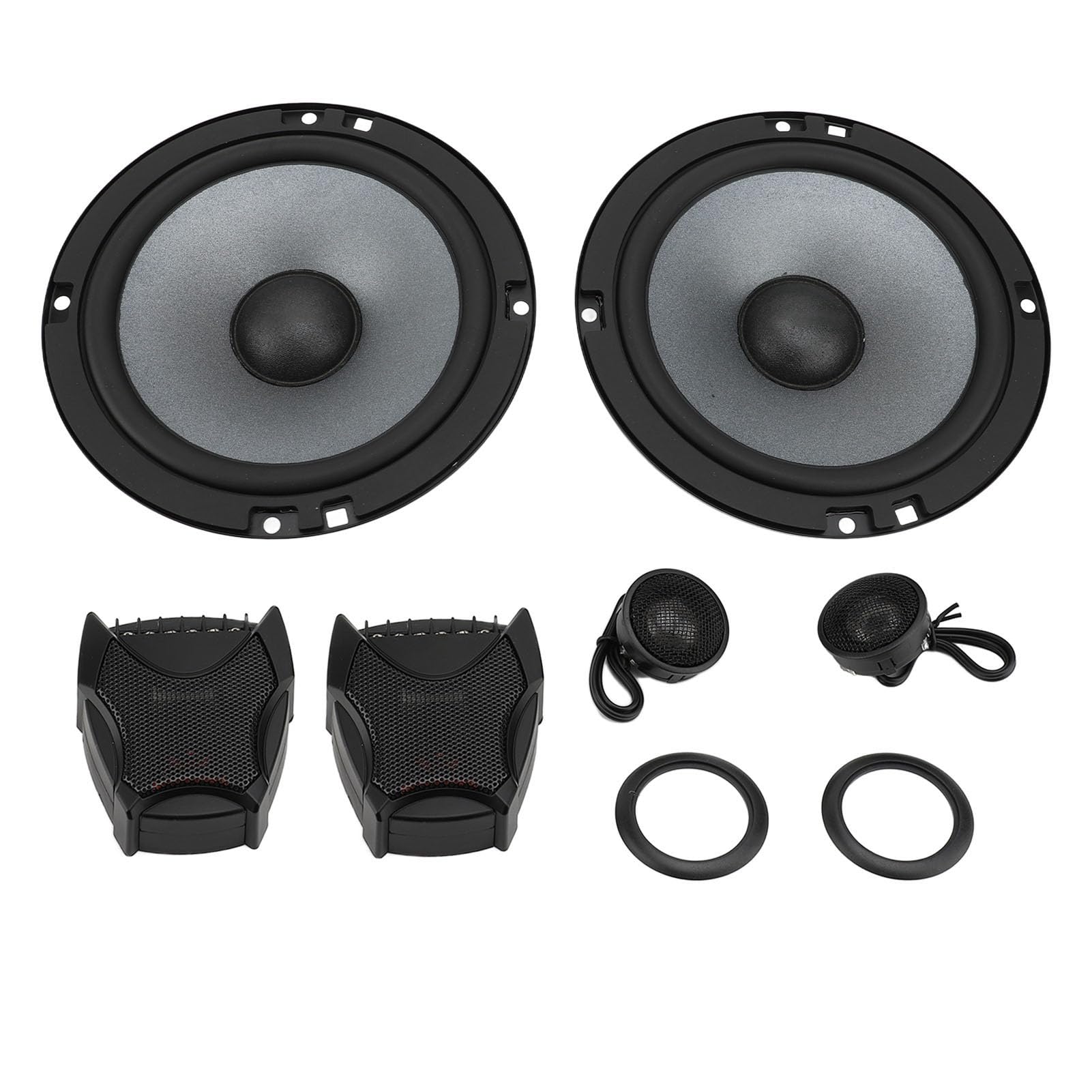 Kit de haut-parleurs de voiture, kit de haut-parleurs de voiture de 16,5 cm, système de séparation du son pour véhicule avec séparateur de quantité, DC 12 V