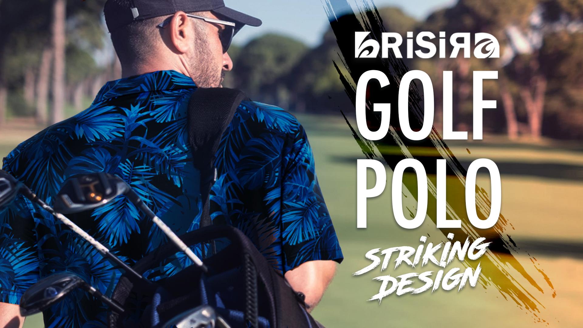 BRISIRA Untucked Hawaiian Performance Golf Shirts for Mens